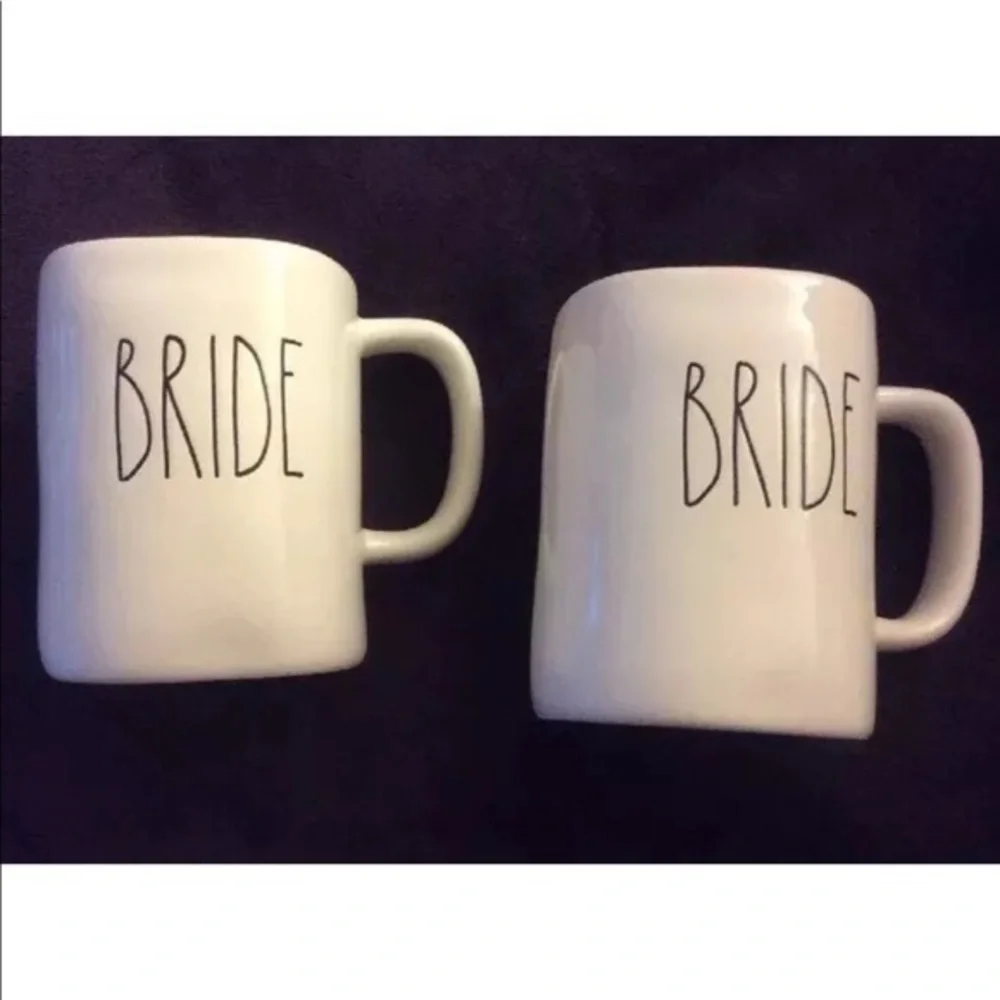 NWOT Rae Dunn BRIDE BRIDE SET Coffee Tea Mugs LGBT